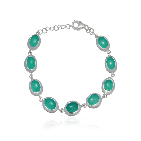 Chalcedony aqua Bracelet model B5-060